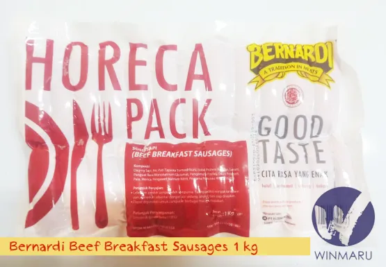 Frozen Food Bernardi Beef Breakfast Sausage - Sosis Horeca Pack 1 Kg 1 bernardi_beef_breakfast_1_kg_2_online